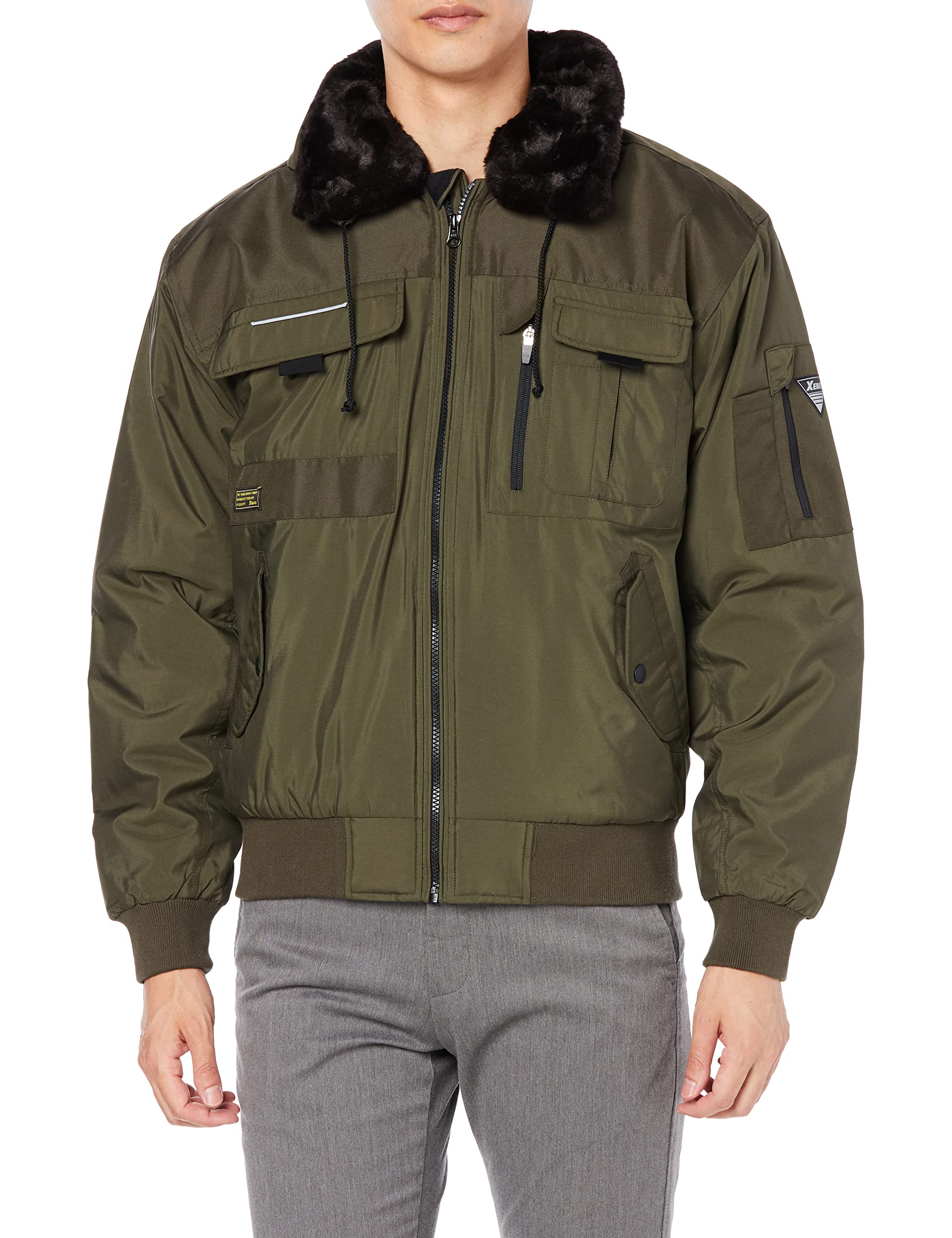 22264LLジーベック 222 現場服 防寒ブルゾン LL OD7995971 Amazon.co.jp: ジーベック 222 現場服 防寒ブルゾン LL OD 22264LL